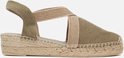 Toni Pons Verdi-V - Maat 36 - Dames Espadrilles - caqui
