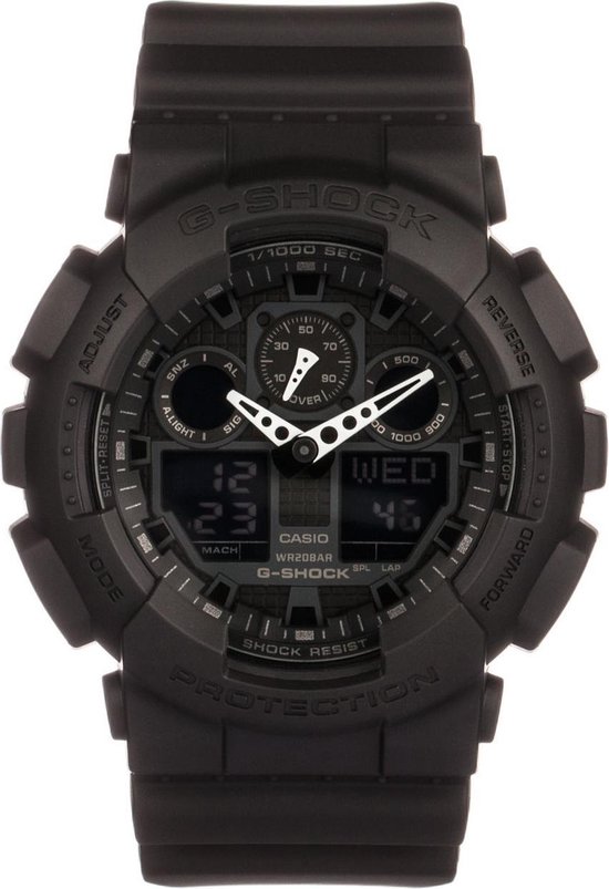 Casio G-Shock GA-100-1A1ER Herenhorloge 52 mm - Zwart