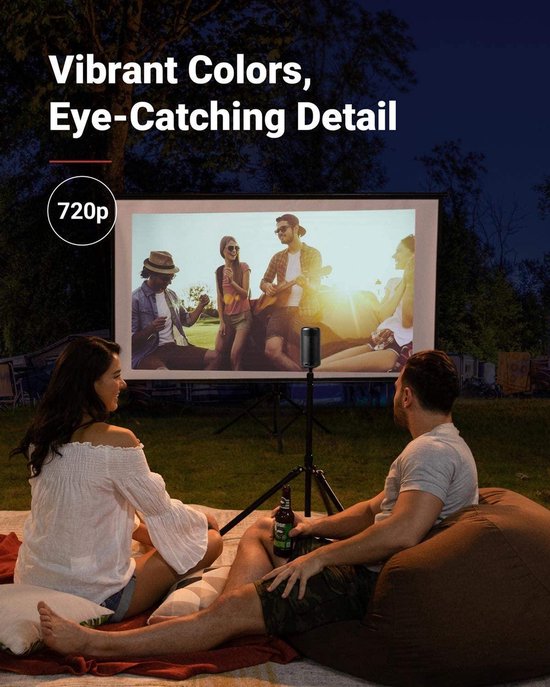 Anker Nebula Capsule II - Smart Mini Beamer - 720p - Android TV - Apple AirPlay