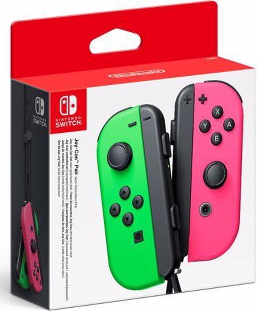Nintendo Switch Joy-Con Controller paar - Neon Green en Neon Pink