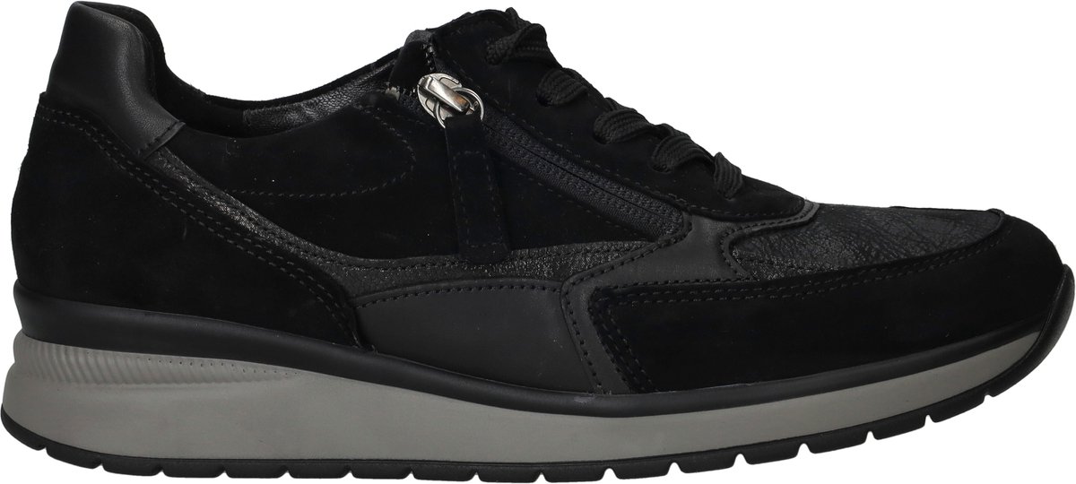 sneaker, zwart, schoen, rits, athletisch