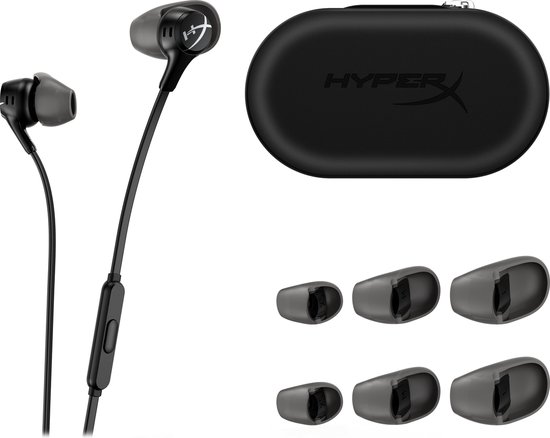 HyperX Cloud Earbuds II - Gaming Earbuds met Microfoon - Zwart - PC/PlayStation/Xbox/Nintendo Switch