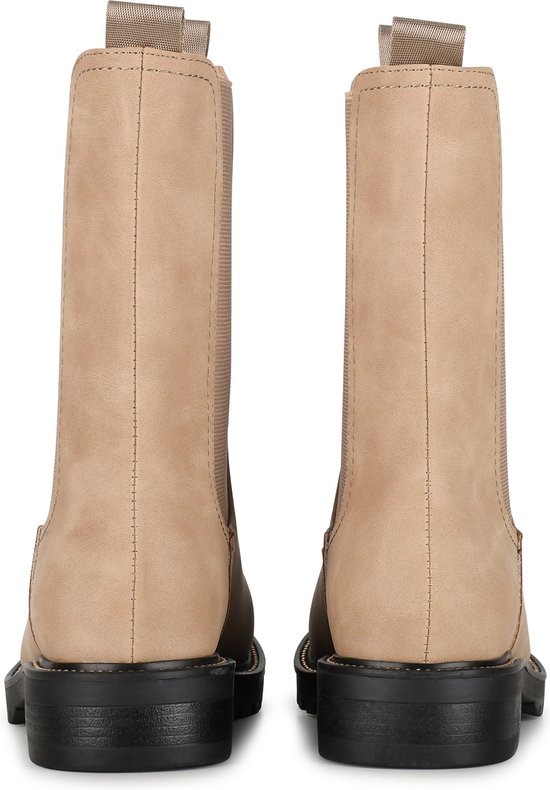 POSH by Poelman LEA Dames Chelsea Laarzen - Beige - Maat 39