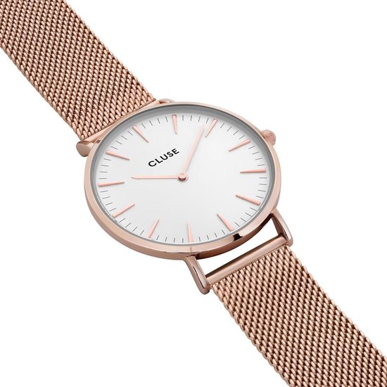 Cluse Boho Chic Mesh White, Rose Gold Colour