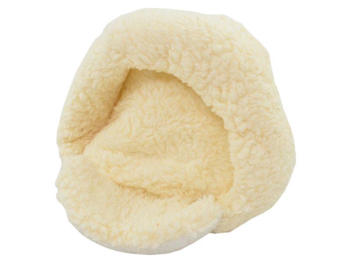 plush, shearling, cream, soft, folded