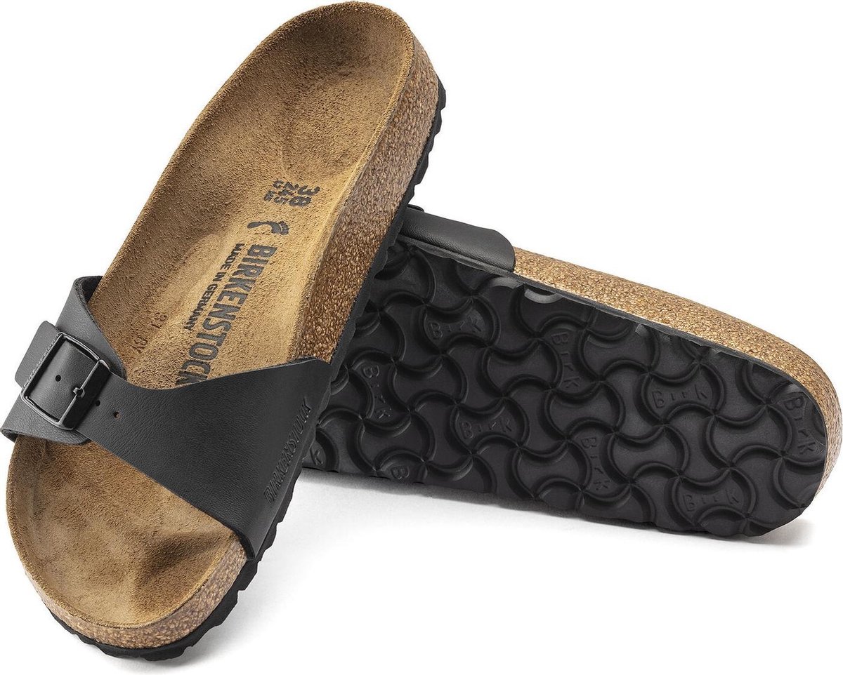 Birkenstock -maat 38 -  Madrid Dames Slippers Small fit - Black