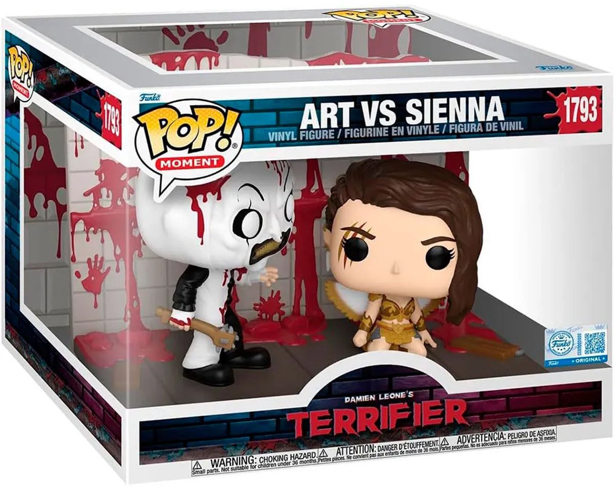 vinyl figuur, Art vs Sienna, terrorific, blood splatter, collectible set