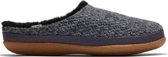 pantoffel, zacht, slipper, grijs, wollenvoering