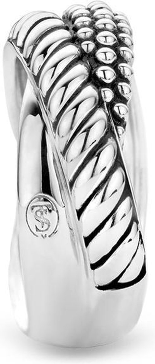 TI SENTO Milano Ring 1973SB - Maat 17,25 mm - Gerhodineerd Sterling Zilver