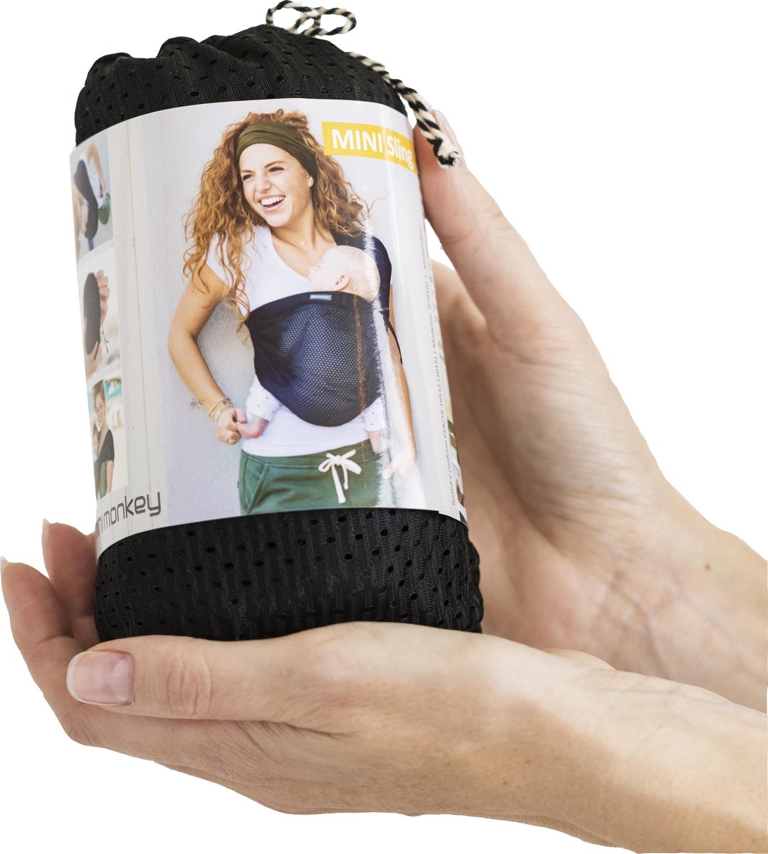 Minimonkey Mini Sling Draagzak - Zwart