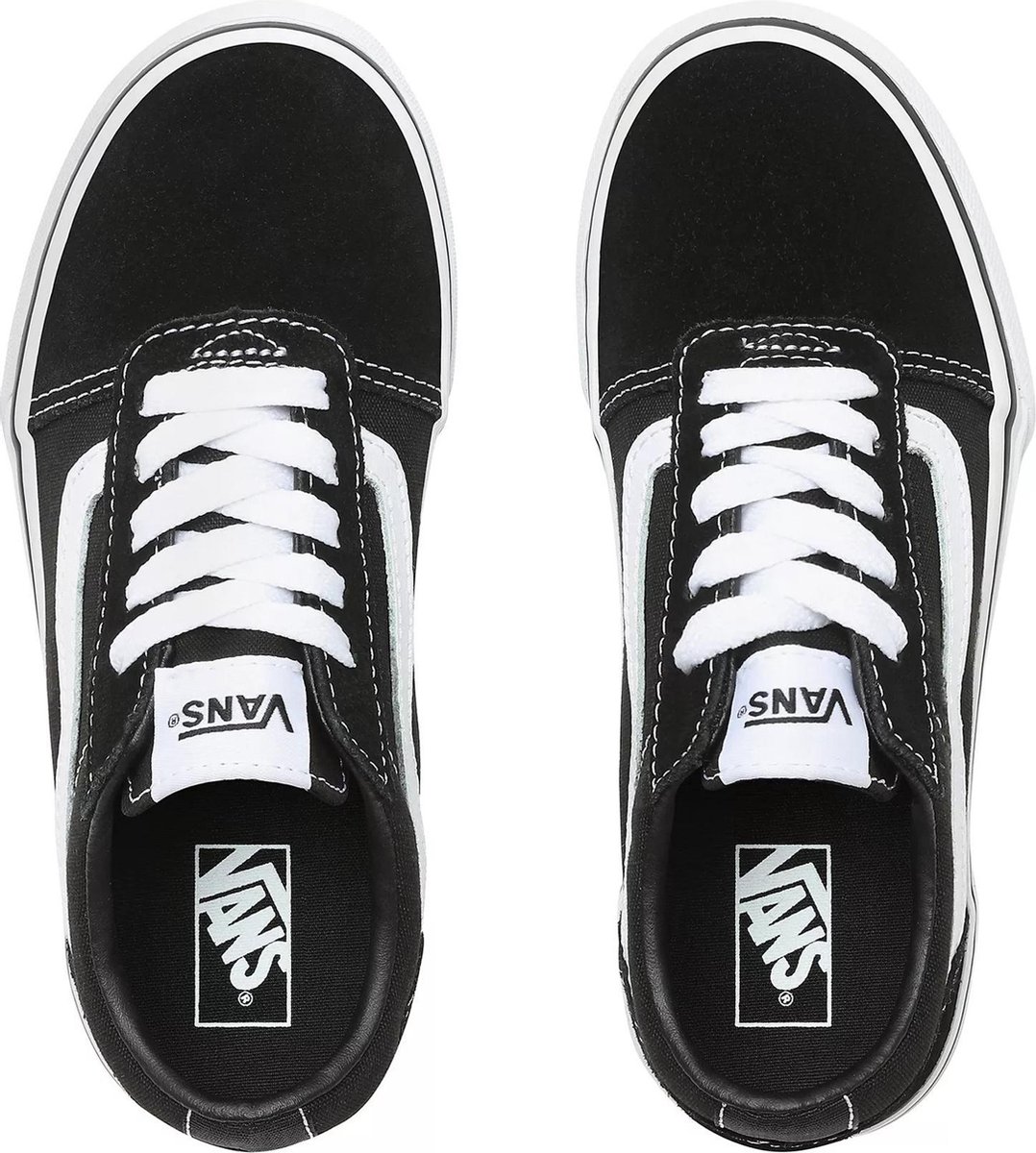 Vans - Maat 32 - YT Ward Unisex Sneakers - Black/White
