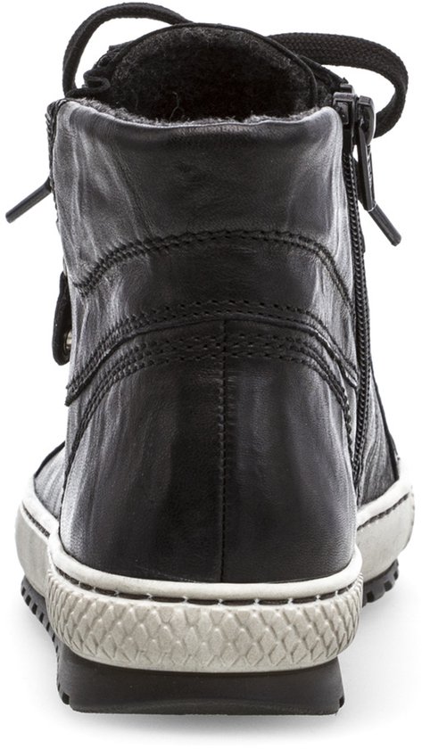 laars, black boot, leder, enkellaars, rubberzool