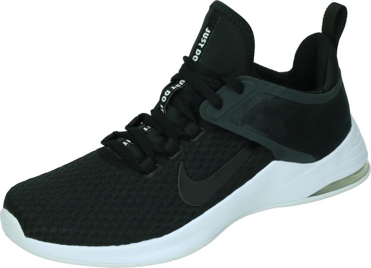 hardloopschoen, sneaker, zwart, mesh, witte zool