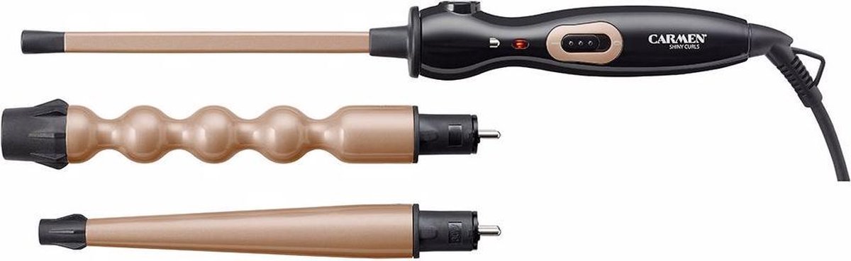 Carmen CT6525 - Krultang - Zwart/Roségoud