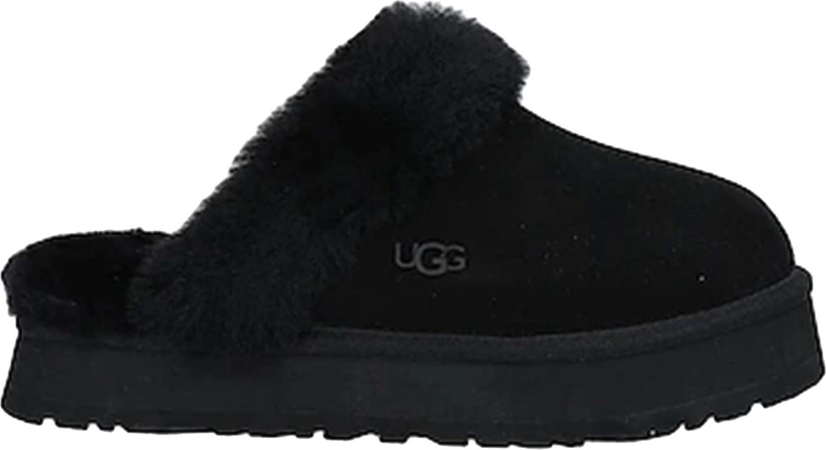 slipper, mules, zwart, bont gevoerd, UGG