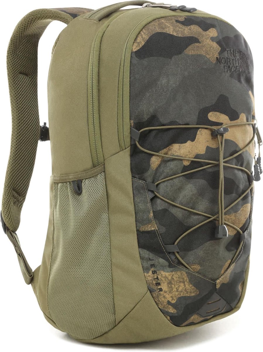rugzak, camouflage, militaire, rugzak met elastische koord, mesh zijpaneel