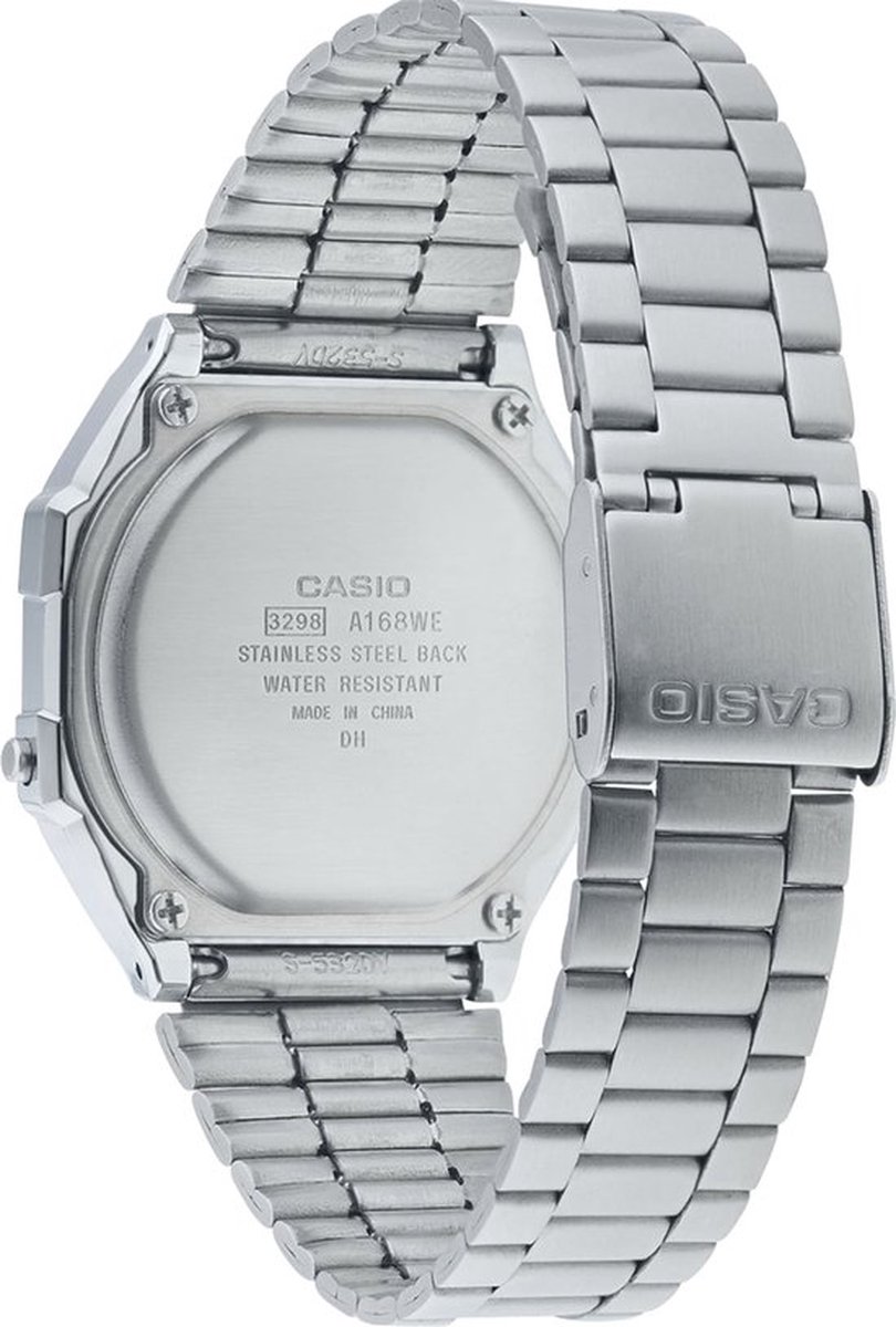 Casio Vintage Iconic A168WEM-7EF Unisex Horloge 36,3 mm - Zilverkleurig