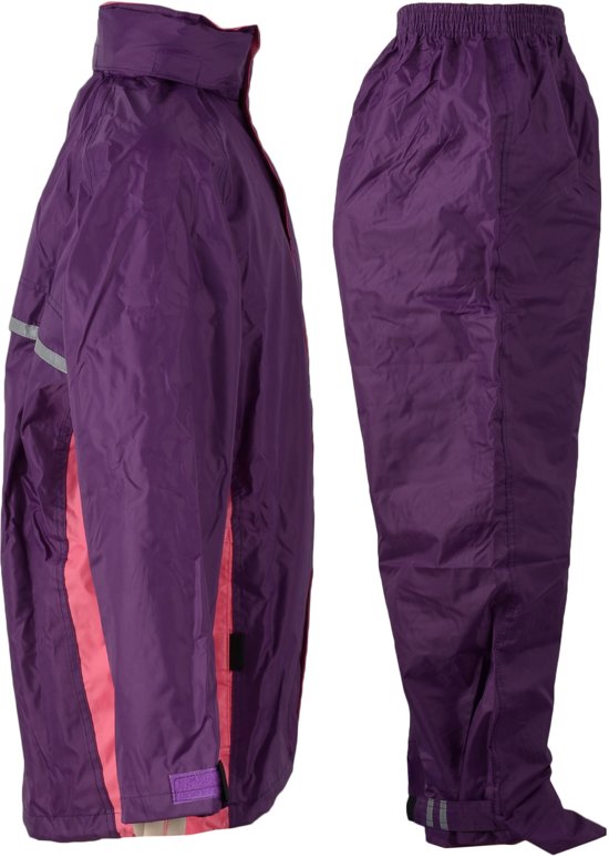 Ralka Regenpak - Kinderen - Unisex - Paars - Maat 128