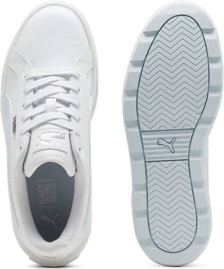 PUMA Karmen L -maat 38.5- Dames Sneakers - PUMA White-Dewdrop-PUMA Silver
