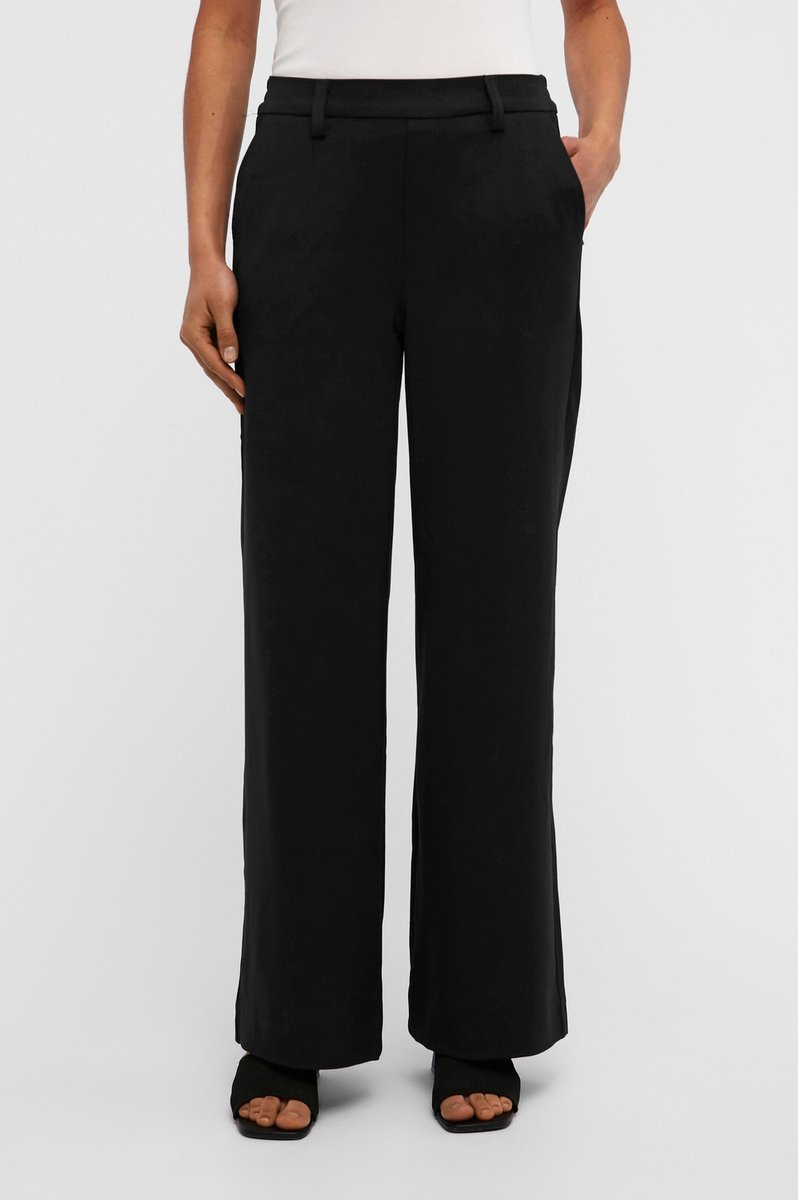 OBJECT - Maat 38 - COLLECTORS ITEM OBJLISA WIDE PANT NOOS Dames Broek Black