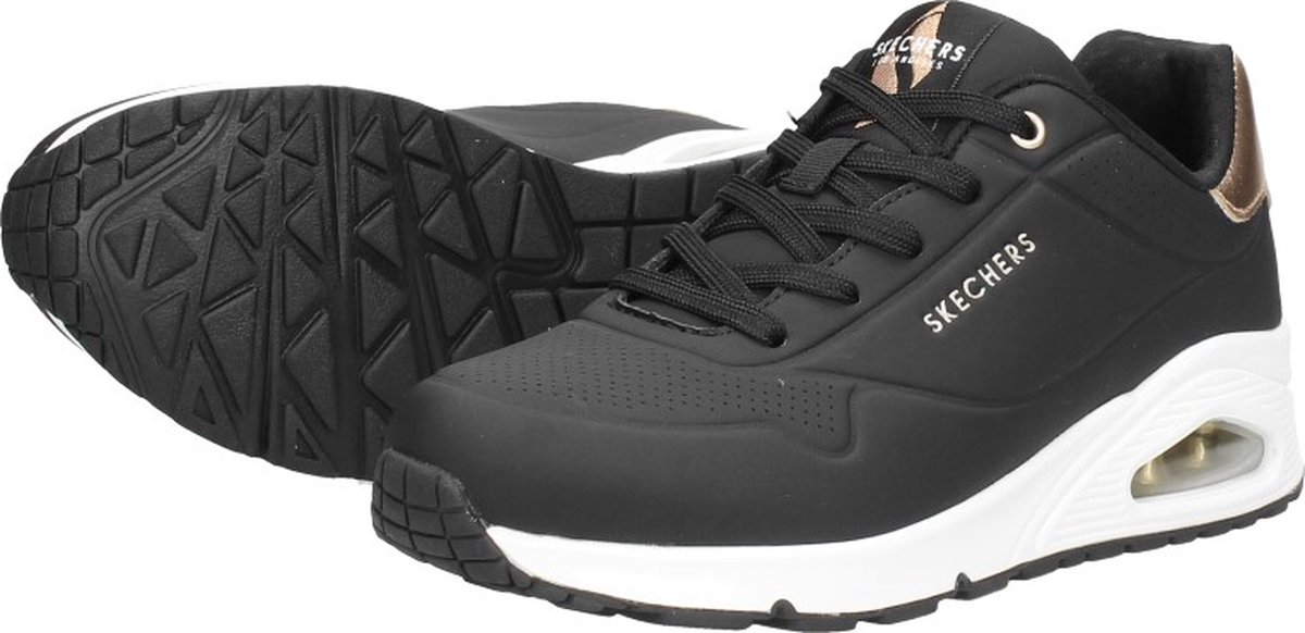Skechers Uno - maat 41- Golden Air Dames Sneakers - Black