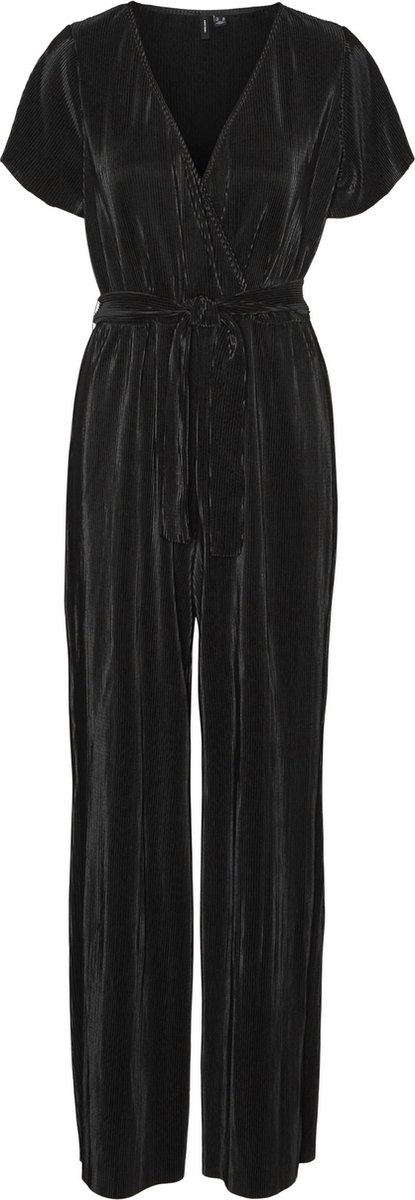 kleding, broekpak, velvet, korte mouwen, riem