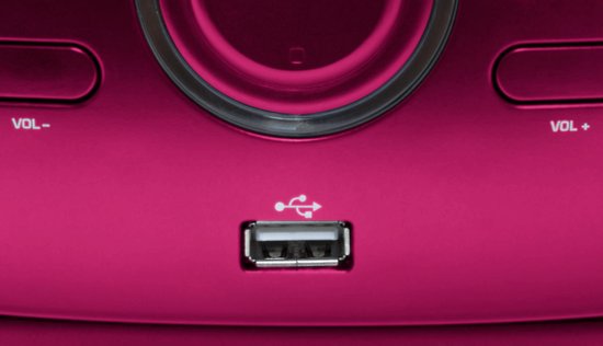 Bigben CD61RSUSB - Draagbare Radio & CD-Speler met USB - Roze