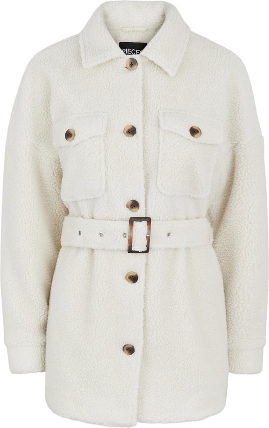 Pieces Maat S  PCFERNANDA SELMA OVERSHIRT JACKET Dames Jas - Maat S