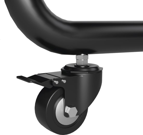 Hama Tv-standaard met wielen "Trolley", tot 100 inch, hoogte verstelbaar, zwart