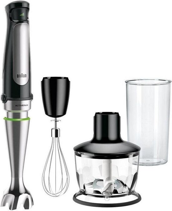 Braun MultiQuick 7, Staafmixer, MQ7035X, Zwart/RVS