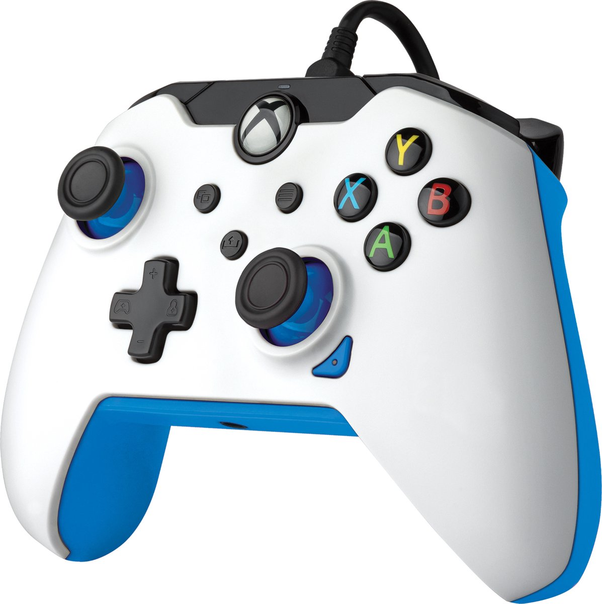 PDP - Bedrade Xbox Controller - Xbox Series X|S, Xbox One & Windows - Ion White
