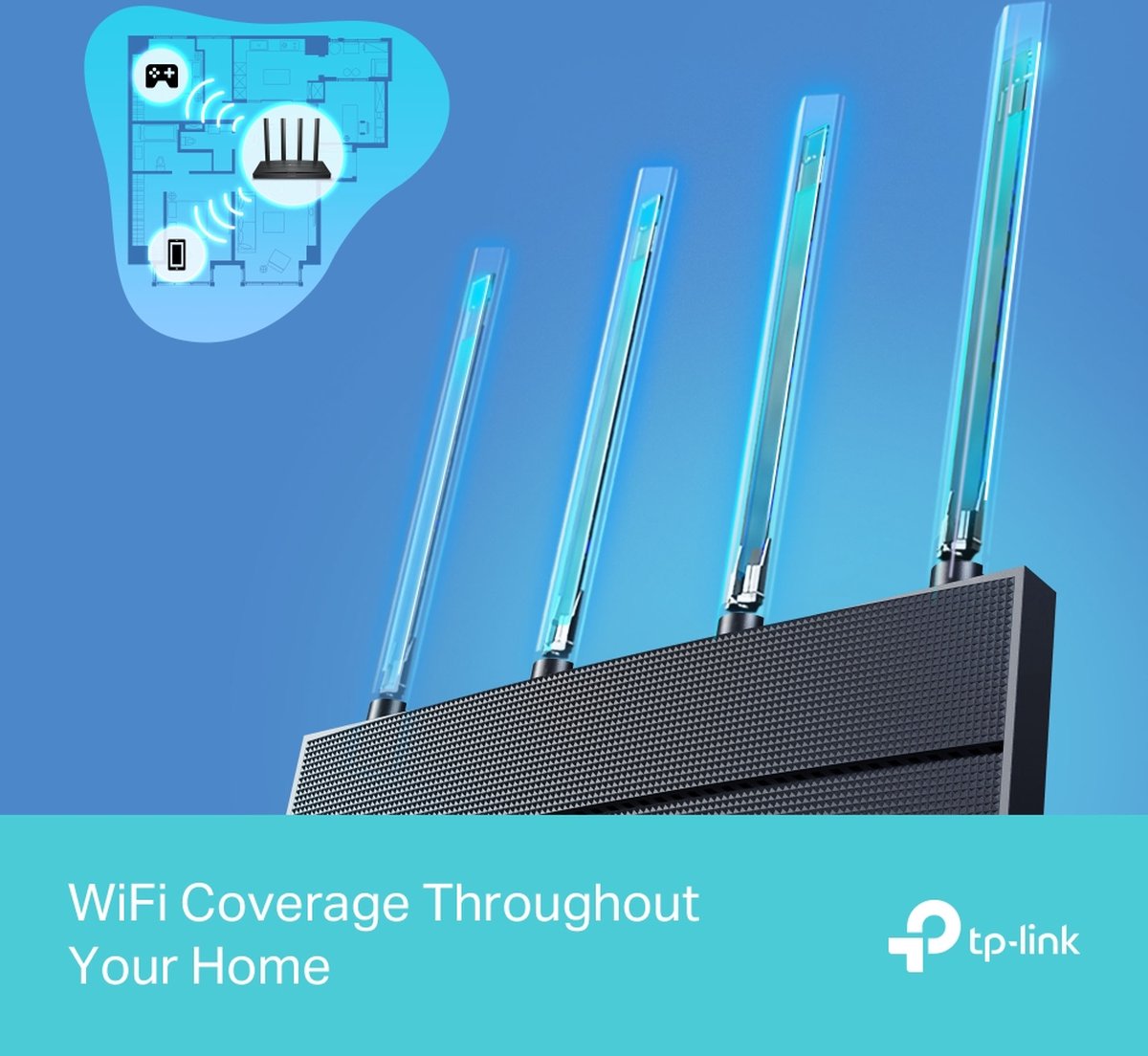 TP-Link Archer AX12 - Router - Dual Band - Wi-Fi 6 - AX1500 - 2023