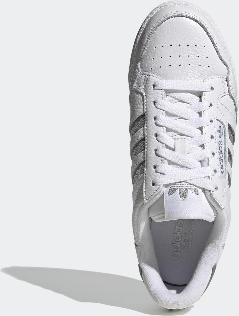 adidas - Maat 36 - Continental 80 Stripes W Dames Sneakers - White/Grey