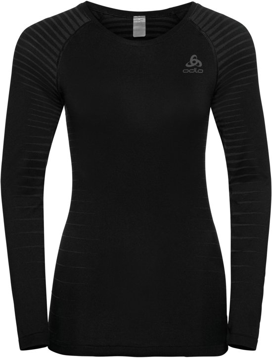 Odlo - Maat L -  Bl Top Crew Neck L/S Performance Light Dames Thermoshirt - Black