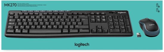 Logitech MK270 - Draadloos Toetsenbord en Muis - Azerty BE