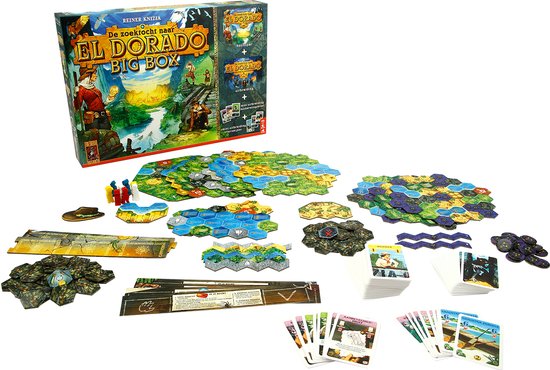 999 Games - De Zoektocht naar El Dorado - Big Box - Bordspel - Met 1 grote en 2 mini-uitbreidingen -