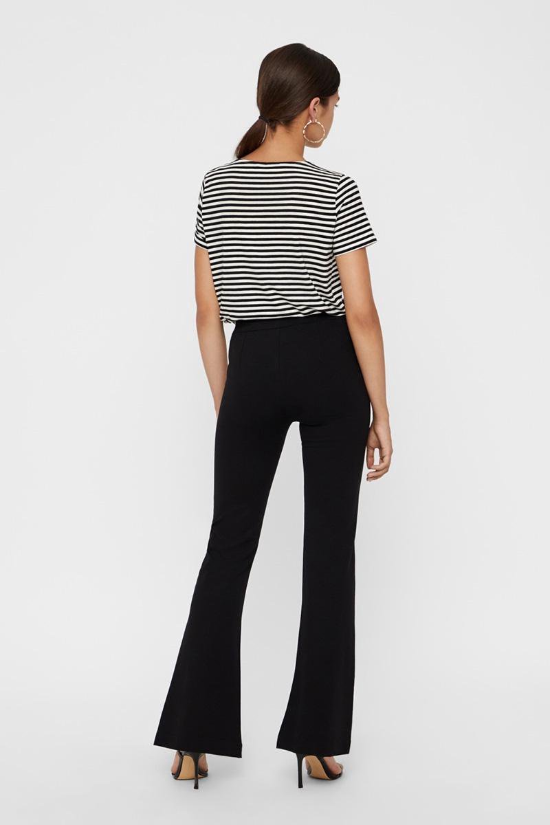 VERO MODA - 34/M - VMKAMMA NW FLARED JERSEY PANT NOOS Dames Broek