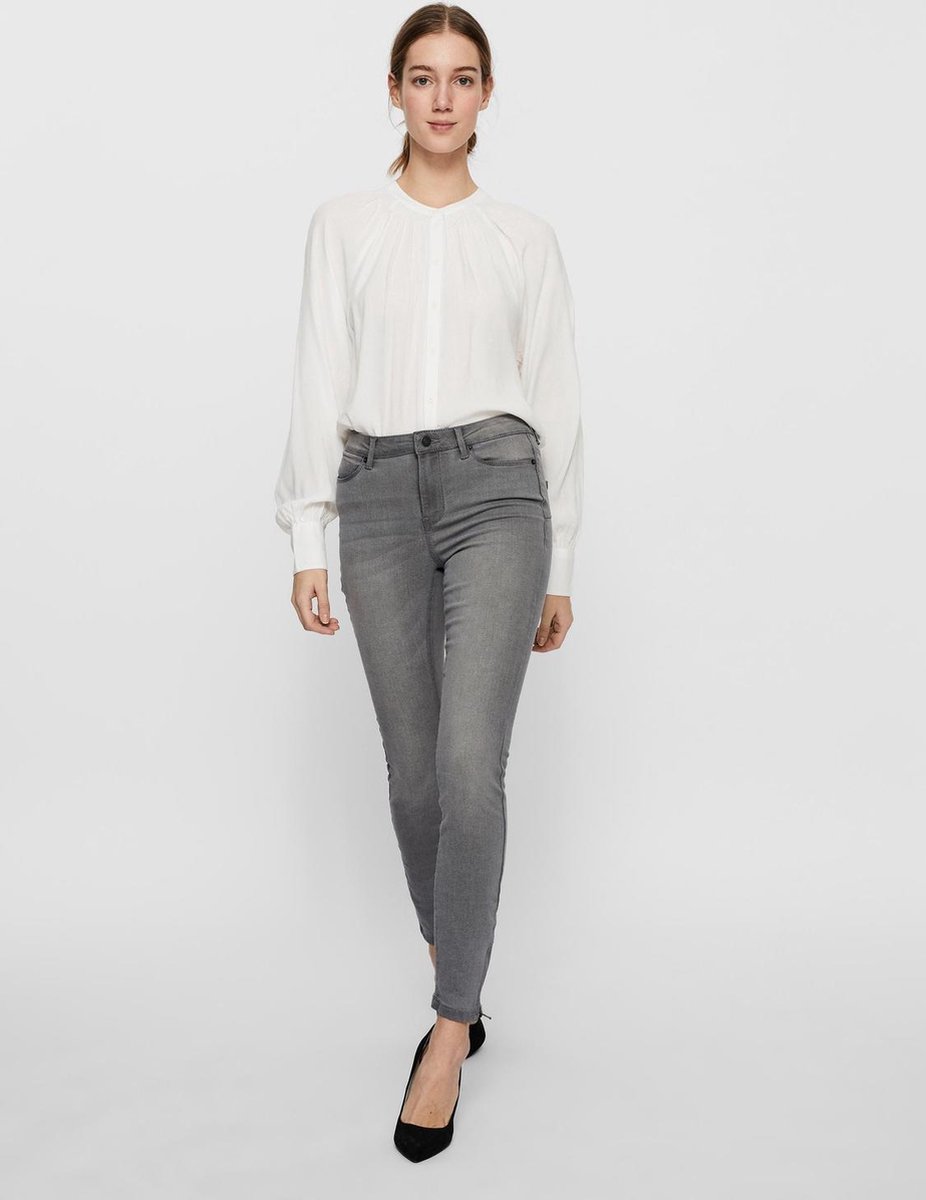 Vero moda - maat W26 X L30 S Vmtilde Mr S Ank Zip J Vi222 Ga Noo 10249075 Light Grey Denim