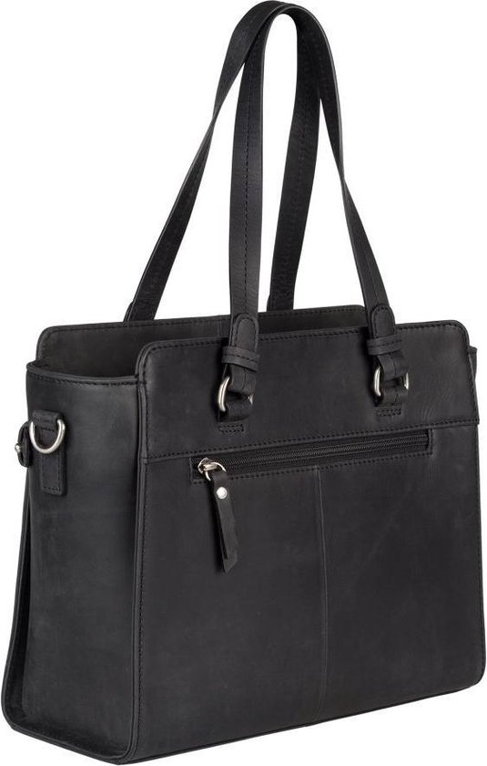 BURKELY Croco Cody Handbag S Handtas - Zwart