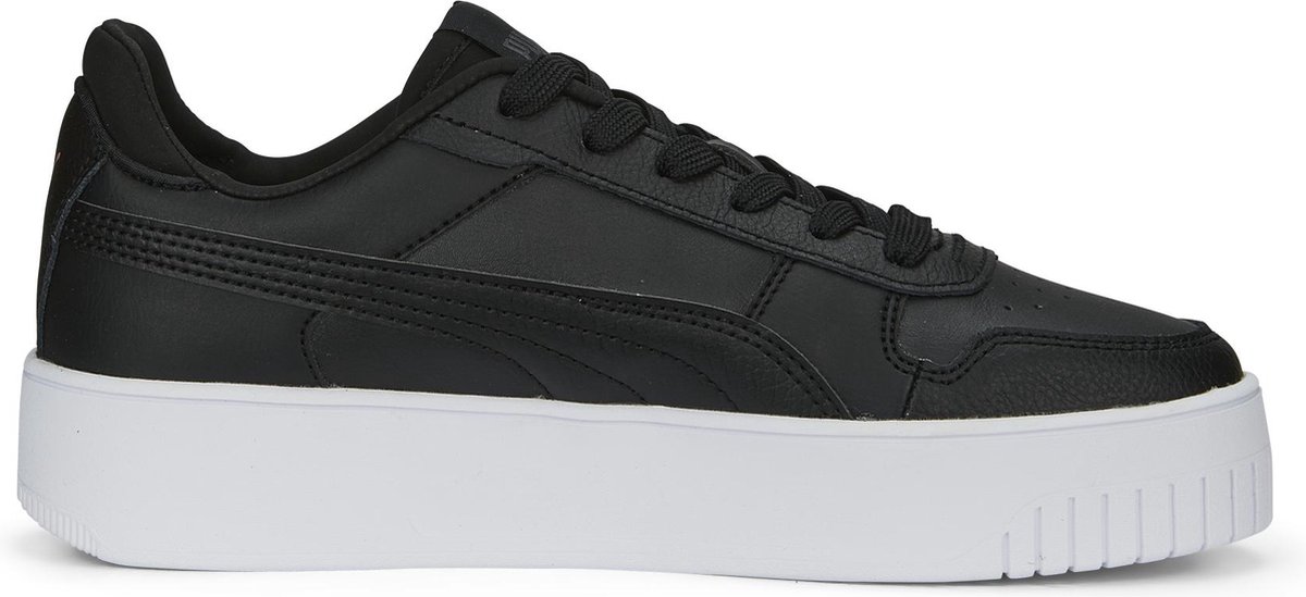 PUMA - Maat 42 - Carina Street Dames Sneakers - Zwart/Wit