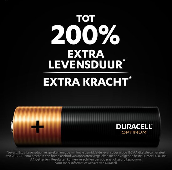 Duracell Optimum Alkaline AA batterijen - 5 stuks