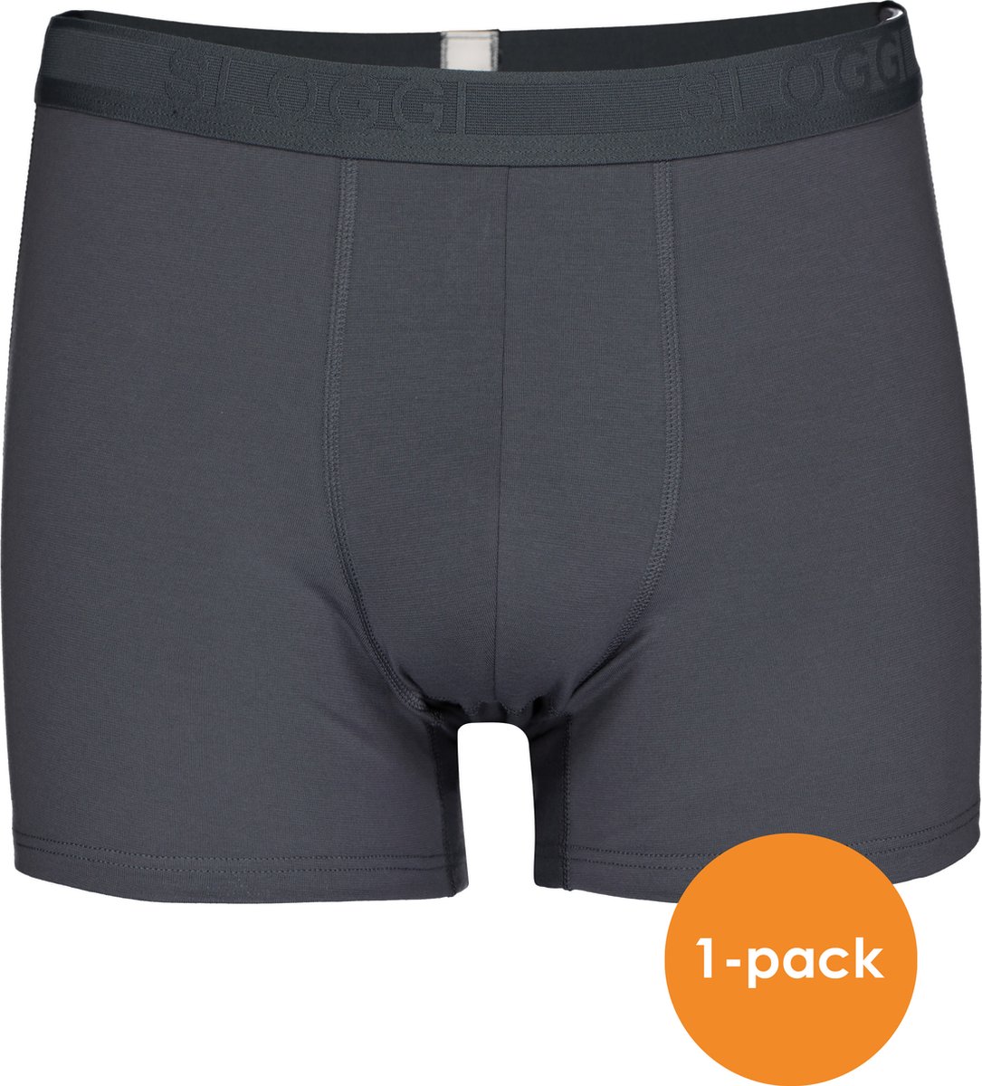 boxer, broek, ondergoed, donkergrijs, 1-pack
