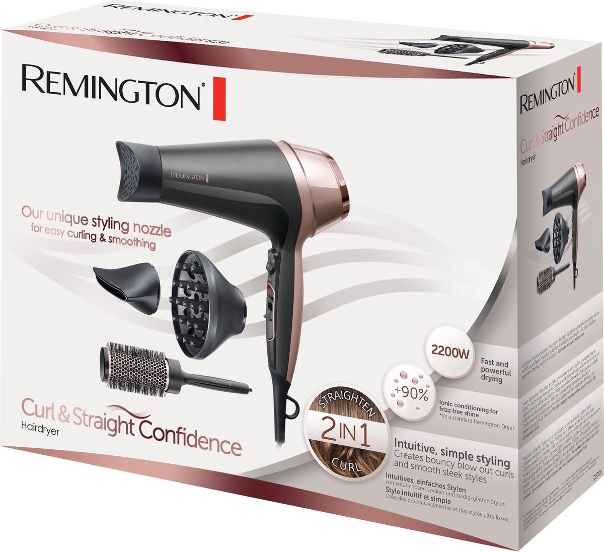 Remington D5706 Curl & Straight Confidence - Föhn