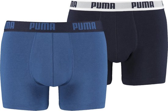 PUMA - Maat XL - Boxershort Heren PUMA BASIC BOXER 2-pack - True Blue