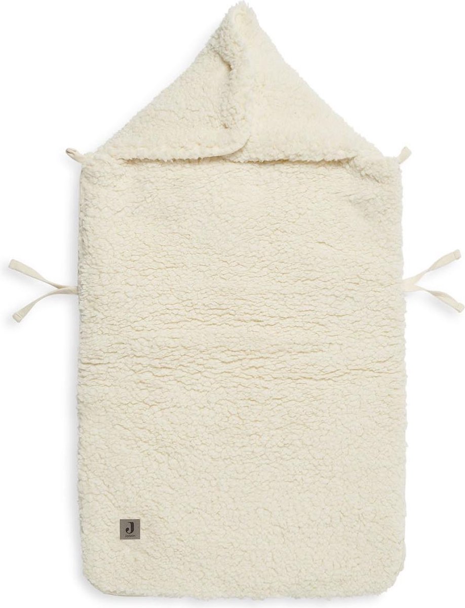 Jollein Voetenzak Teddy groep 0+ 3/5 punts cream white