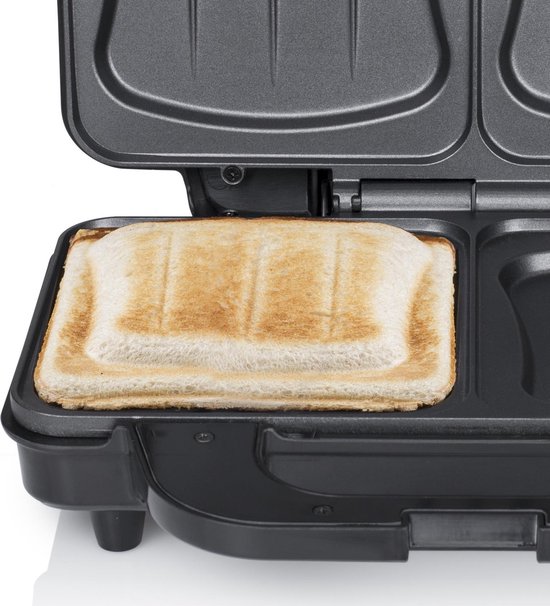 Tristar SA-3060 - Tosti ijzer - XXL platen - Zwart/zilver