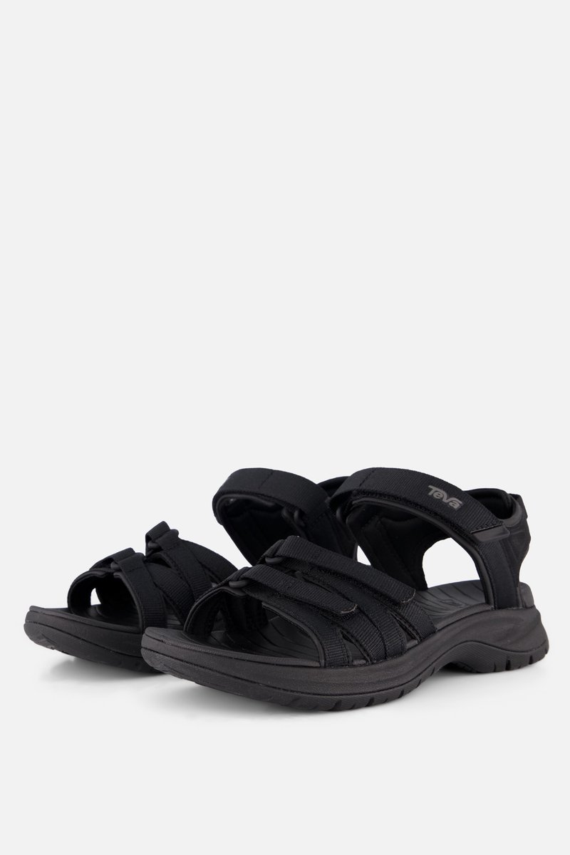 sandalen, open-toe, sportief, neutraal, zwart