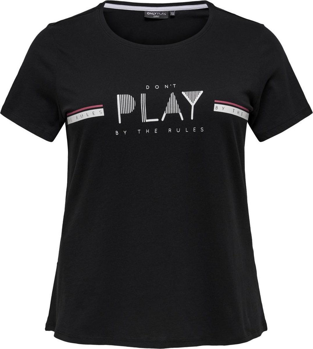 t-shirt, zwart, grafisch, korte mouw, rond hals