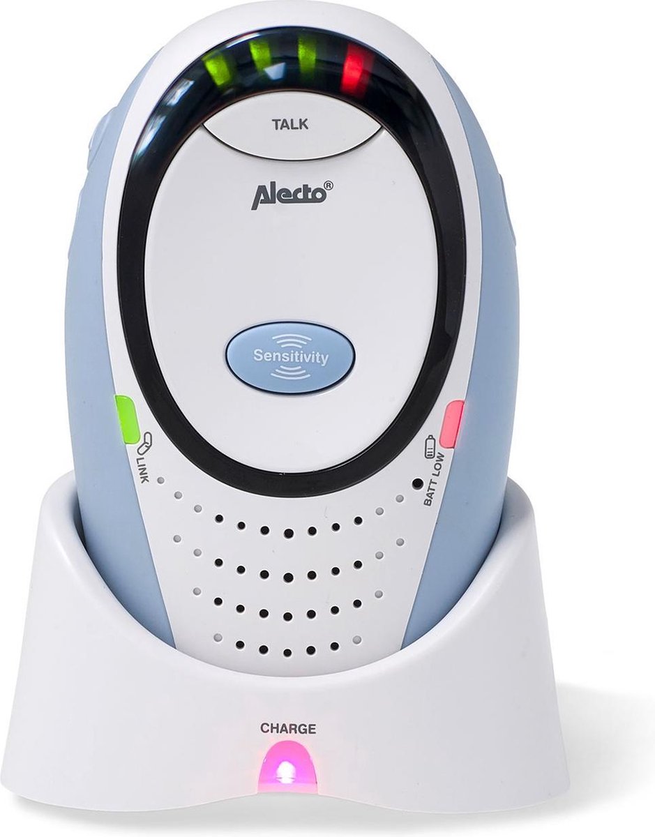 Alecto DBX-85 ECO - Full Eco DECT babyfoon - Wit/Blauw