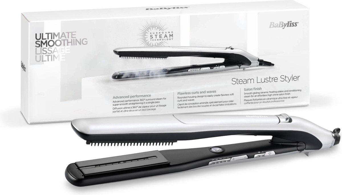 BaByliss Steam Lustre Styler Stoom Stijltang ST595E